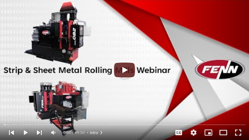 Strip & Sheet Metal Rolling Mill Webinar