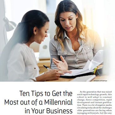 Ten Tips to Get the Most Out of a Millenial in Your Business
